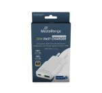 MediaRange MRMA125 oplader voor mobiele apparatuur Universeel Wit AC Snel opladen Binnen