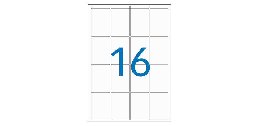 Étiquette adhésive apli agipa multi-usage 48.5x30mm laser jet d'encre formats paramétrés étui a5 256 unités