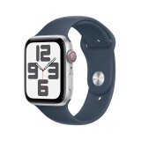 Apple Watch SE OLED 44 mm Digital 368 x 448 Pixeles Pantalla táctil 4G Plata Wifi GPS (satélite)