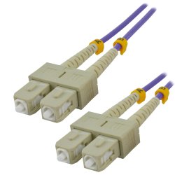 MCL FJOM4/SCSC-2M câble InfiniBand et à fibres optiques SC Violet