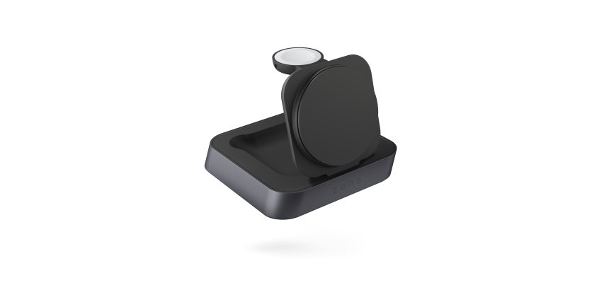 ZENS Nightstand Charger Pro 2 Casques, Smartphone, Smartwatch Noir Secteur Recharge sans fil Charge rapide Intérieure