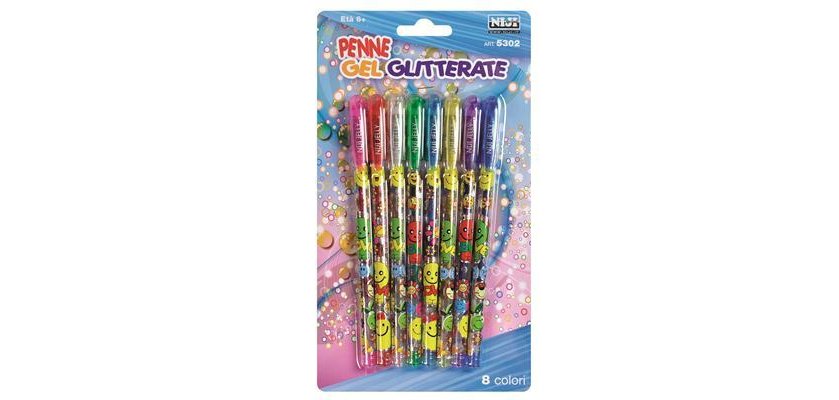 Niji 5302 penna gel Penna in gel con cappuccio Multicolore 8 pz