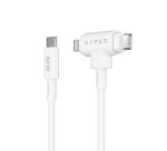 HYPER HyperJuice câble USB USB 2.0 1,5 m USB C USB C/Lightning Blanc