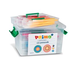 Pennarelli punta fine - colori assortiti - Primo - box 120 pezzi