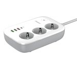 Energizer EPB2500W02EU power extension 2 m 3 AC outlet(s) Indoor White