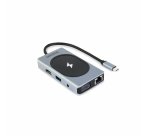 DICOTA D32059 hub & concentrateur USB Type-C Noir, Argent