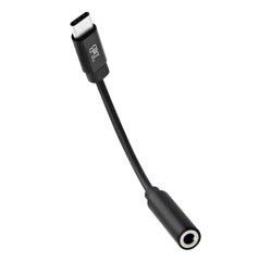 T'nB ADATCJACK2 câble audio 0,1 m 3,5mm USB Type-C Noir
