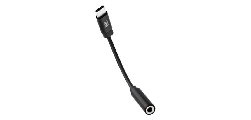 T'nB ADATCJACK2 câble audio 0,1 m 3,5mm USB Type-C Noir