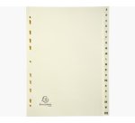 Intercalaires carte peau, A-Z, A4, 20 touches