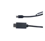 V7 Mini DisplayPort macho a HDMI macho, 2 metros, unidireccional desde DisplayPort color negro, máxima resolución de vídeo de 1080p