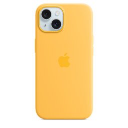 Apple Coque en silicone avec MagSafe pour iPhone 15 - Rayon de soleil