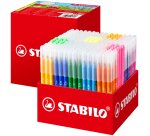 Feutre coloriage stabilo trio a-z maxi schoolpack encre lavable pointe moyenne bloquee coloris assortis carton 240 uni