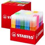 Feutre coloriage stabilo trio a-z maxi schoolpack encre lavable pointe moyenne bloquee coloris assortis carton 240 uni