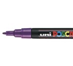 Marqueur posca pc3m gouache encre inodore toutes surfaces pointe fine conique couleur opaque couvrante violet