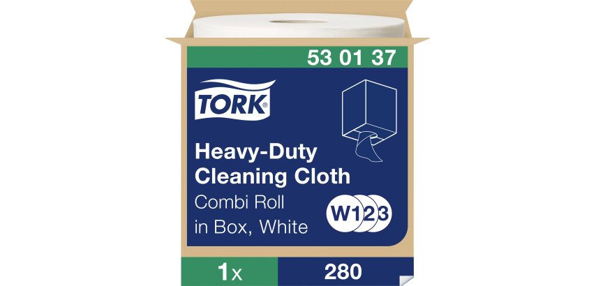 TORK Rouleau nettoyant multi-usage, 1 couche, 106,4 m, blanc