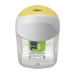 Koh-I-Noor TWIST Manual pencil sharpener White, Yellow