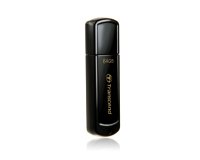 Transcend JetFlash 350 lecteur USB flash 64 Go USB Type-A 2.0 Noir