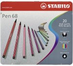 STABILO Pen 68 felt pen Multicolour 20 pc(s)
