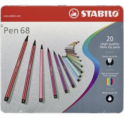 STABILO Pen 68 felt pen Multicolour 20 pc(s)
