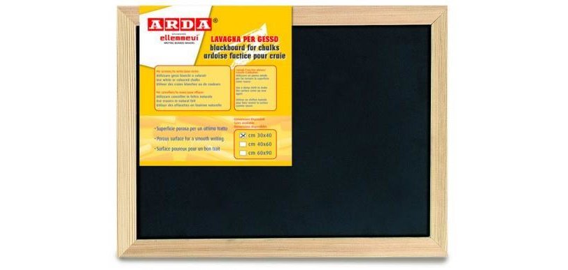 ARDA 875 chalk board Black Wood