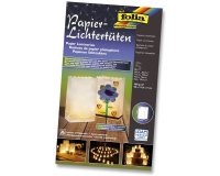 Sachet de papier photophore, blanc uni