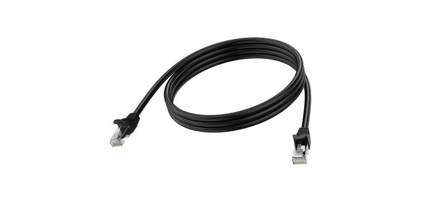 Vision TC 2MCAT6A/BL câble de réseau Noir 2 m Cat6a U/UTP (UTP) Rond