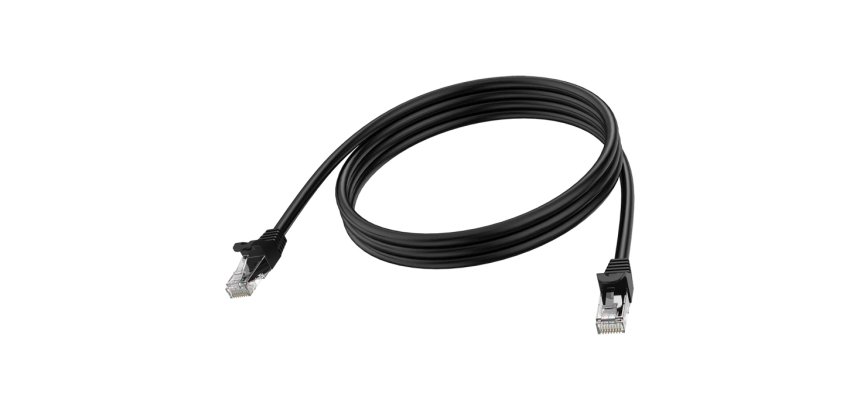 Vision TC 2MCAT6A/BL câble de réseau Noir 2 m Cat6a U/UTP (UTP)