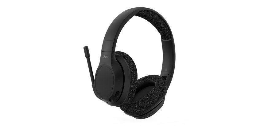 Belkin SoundForm Adapt Headset Bedraad en draadloos Hoofdband Oproepen/muziek USB Type-C Bluetooth Zwart