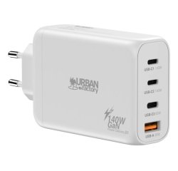 Urban Factory PSC14UF chargeur d'appareils mobiles Universel Blanc Secteur Charge rapide Intérieure