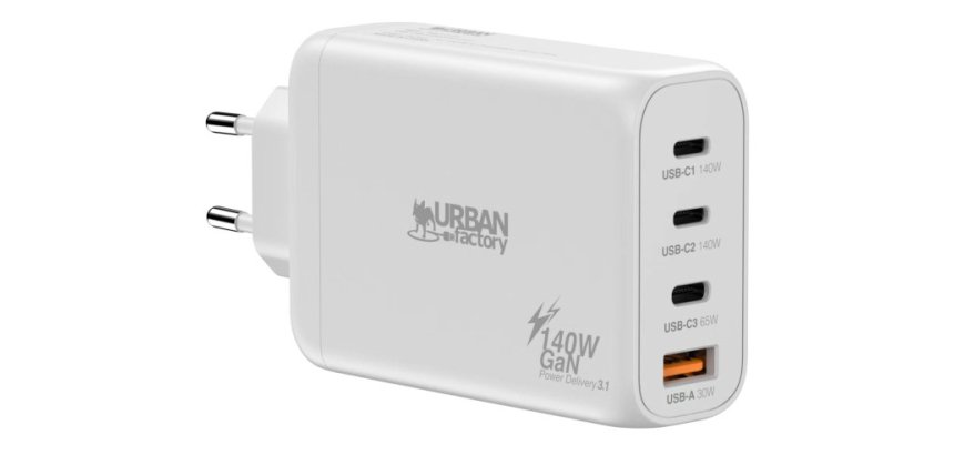 Urban Factory PSC14UF chargeur d'appareils mobiles Universel Blanc Secteur Charge rapide Intérieure