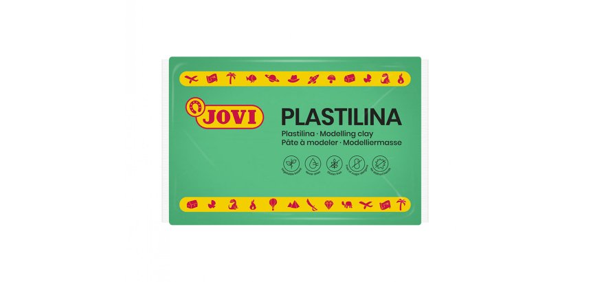 Pâte à modeler jovi plastilina végétale coloris vert clair 350g