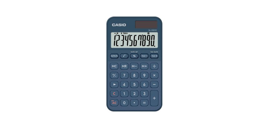 Casio SL-310YC calculator Pocket Basic Navy