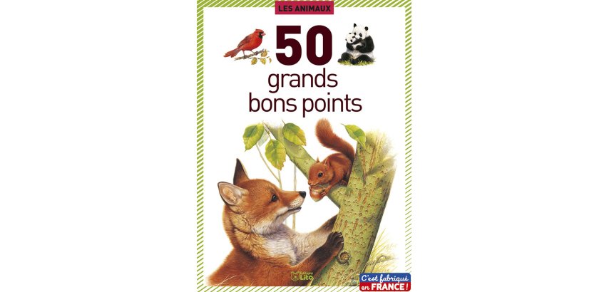 Bon point éditions lito animaux texte pédagogique au verso 140x102mm boîte 50 unités