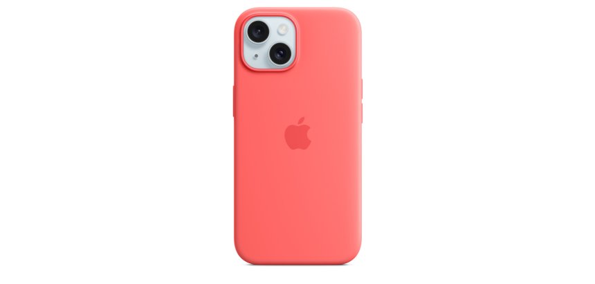 Apple iPhone 15 Silicone Case with MagSafe - Guava