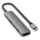 Satechi ST-P6SM hub & concentrateur USB Type-C 10000 Mbit/s Gris