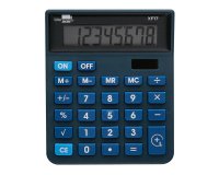 Calculadora liderpapel sobremesa xf17 8 digitos solar y pilas color azul 127x105x24 mm