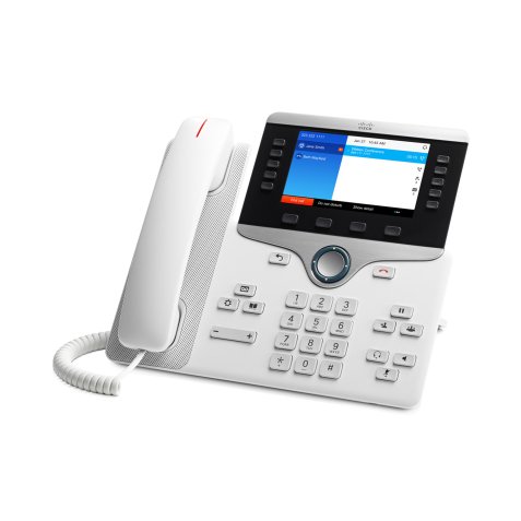 Cisco 8841 téléphone fixe Noir, Argent