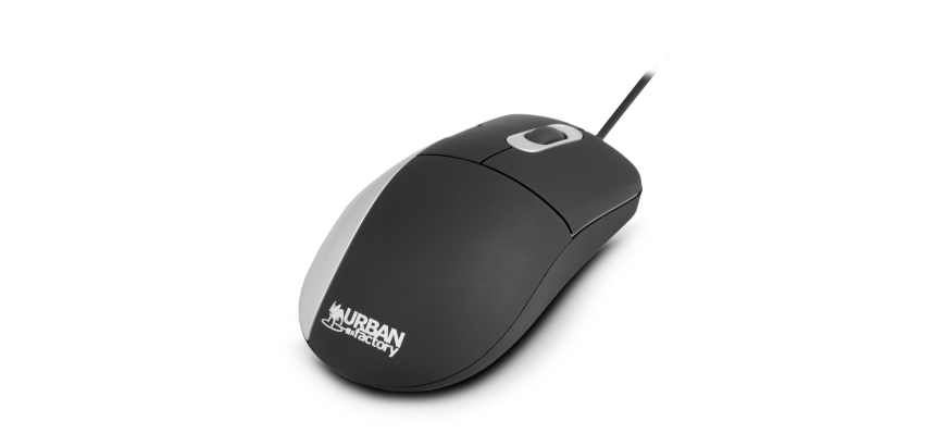 Urban Factory Desktop Silk Mouse souris Bureau Ambidextre USB Type-A Optique 800 DPI