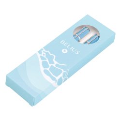 Parure stylo-bille et roller belius endless summer aluminium atributs argent encre bleue coloris bleu coffret cadeau