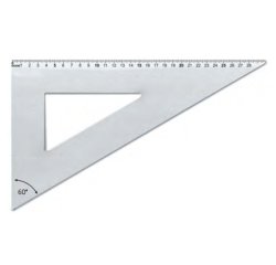 Squadra linea Profil - alluminio - 60gradi - 30cm - Arda