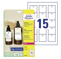 Avery Tags White Non-adhesive printer label