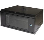 LINK Armadio Rack 19" 6U Serie Light Colore Nero Con Porta Vetro (Axpxl) Mm 300X400X530 Ripiano Incluso