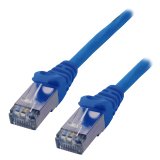 MCL 2m Cat6a S/FTP câble de réseau Bleu S/FTP (S-STP)