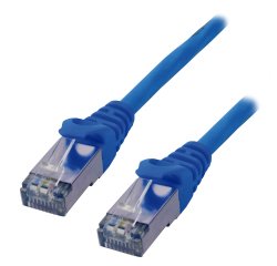 MCL 3m Cat6a S/FTP câble de réseau Bleu S/FTP (S-STP) Rond