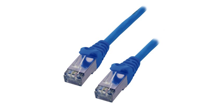 MCL 3m Cat6a S/FTP câble de réseau Bleu S/FTP (S-STP) Rond