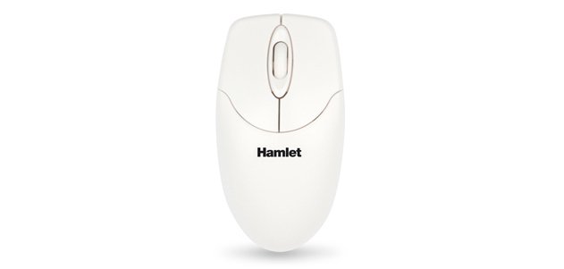 Hamlet XMICEU2WH-OEM mouse Universal Ambidextrous USB Type-A Optical 1000 DPI