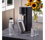 Machine à soda et eau gazeuse Sodastream DUO Noire + 2 carafes + 2 bouteilles