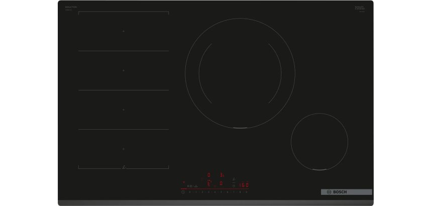 BOSCH Plaque induction PXE831HC1E, Série 6, 80 cm Flex Induction