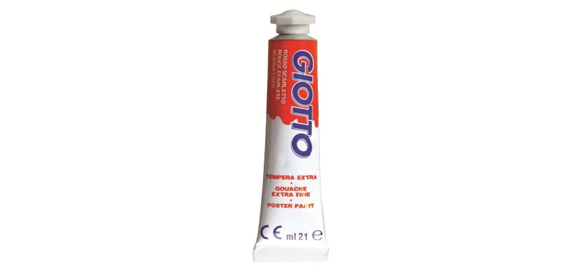 F.I.L.A. Tubo Tempera Giotto 21Ml Rosso Scarlatto