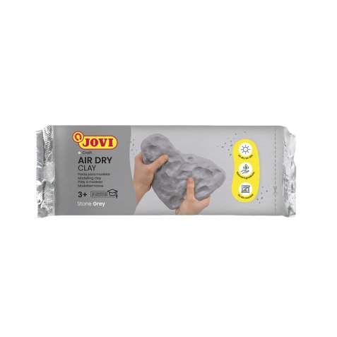 Air Dry, sachet de pâte autodurcissante 500 grammes couleur gris